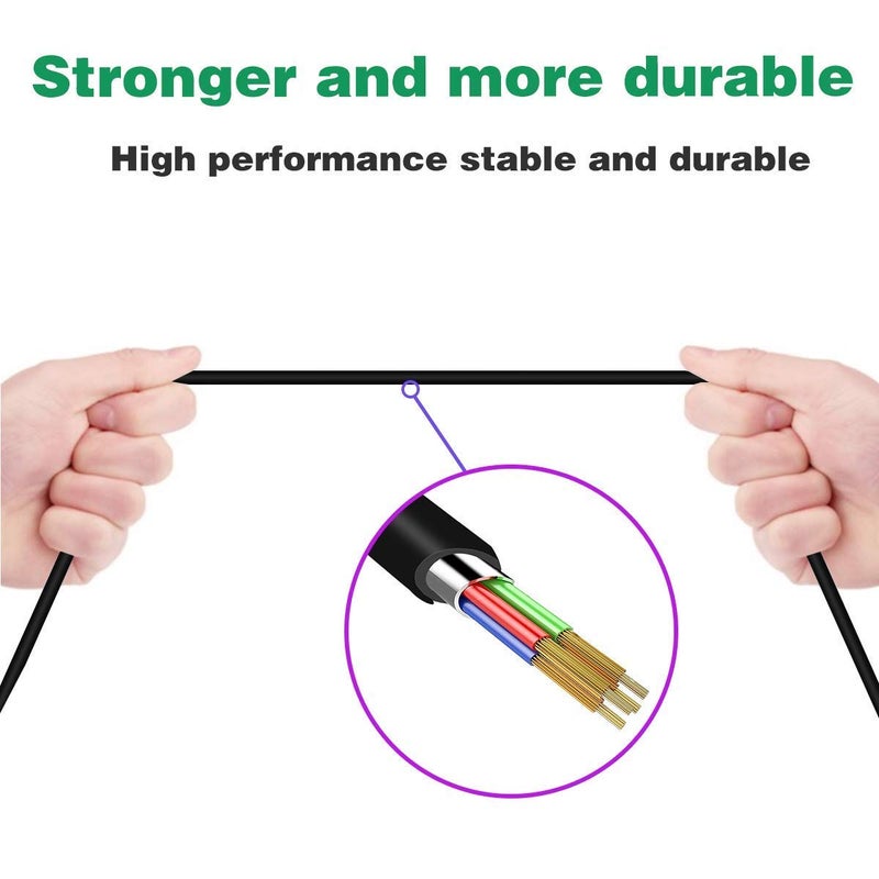 Learsoon A50 Headsets Cord Replacement Inline Mute & Mic Volume Control Audio Cable Compatible with Astro A10 A40 A30 A50 and Logitech G633 G933 Gaming Headphones, Work for Xbox One Play Station4 PS5 Switch - Image 5